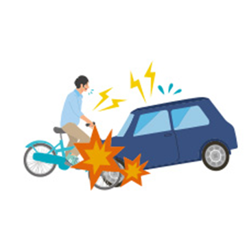交通事故に遭われた方
